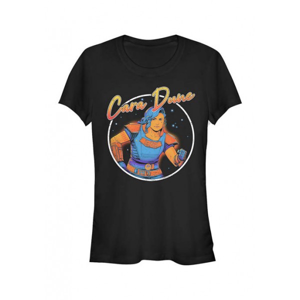 Star Wars The Mandalorian Junior's Cara Dune 80s Hero Graphic T-Shirt