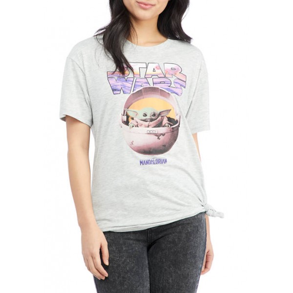 Star Wars® Junior's Side Tie Baby Yoda T-Shirt