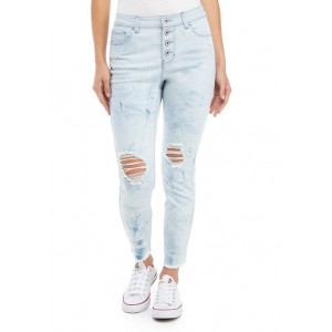 TRUE CRAFT Junior's Mid Rise Skinny Ankle Jeans