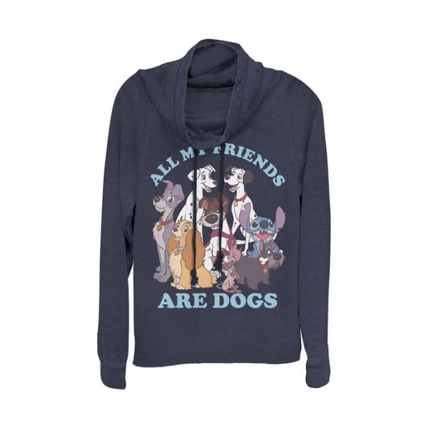 Disney Multi-Franchise Junior's Licensed Disney Dog Friends Pullover Top