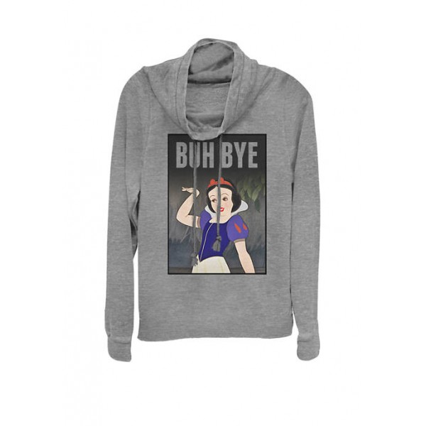 Disney® Snow White Buh Bye Poster Cowl Neck Graphic Pullover