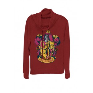 Harry Potter Hogwarts Gryffindor House Crest Cowl Neck Graphic Pullover
