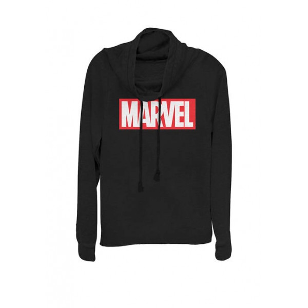 Marvel™ Classic Bold Logo Cowl Neck Graphic Pullover