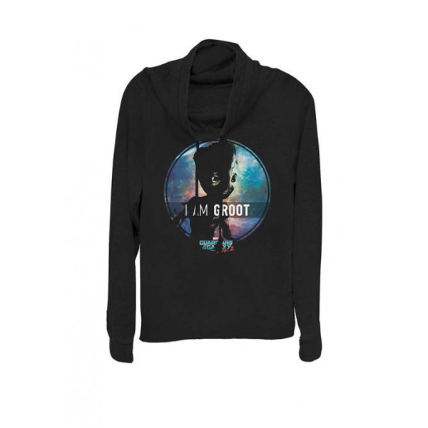 Marvel™ Junior's Groot Guardians of Galaxy 2 Starry Cowl Neck Graphic Pullover