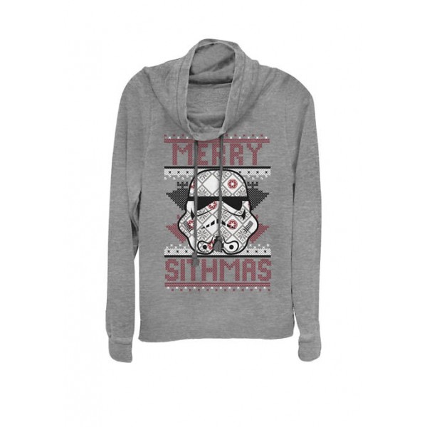 Star Wars® Christmas Stormtrooper Merry Sithmas Holiday Sweater Cowl Neck Graphic Pullover