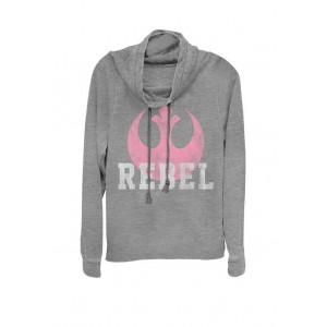 Star Wars® Junior's Rebel Desert Lace Cowl Neck Graphic Pullover 