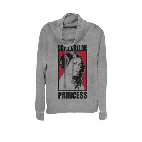 Star Wars® Leia Don't Call Me Princess Poster Cowl Neck Graphic Pullover