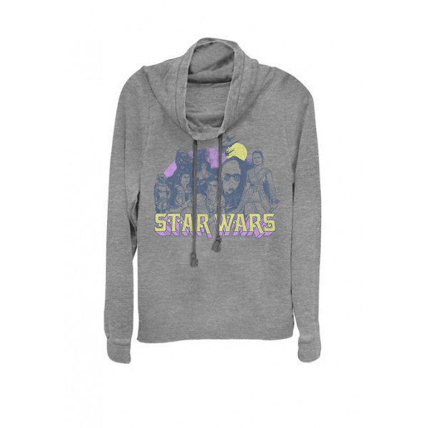 Star Wars® Rise of Skywalker Retro Rebel Group Cowl Neck Graphic Pullover