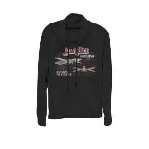 Star Wars® The Mandalorian Outland Tie Fighter Cowl Neck Graphic Pullover 