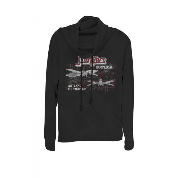 Star Wars® The Mandalorian Outland Tie Fighter Cowl Neck Graphic Pullover