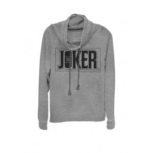 The Joker Urban Text Logo Cowl Neck Pullover Sweater 