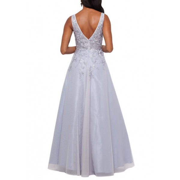 Xscape Bead Embellished Embroidered Ball Gown