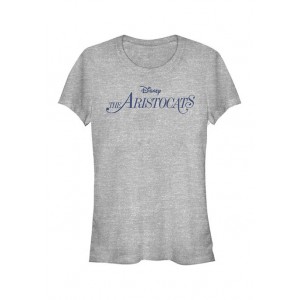 Aristocats Junior's Licensed Disney Plain Logo T-Shirt 