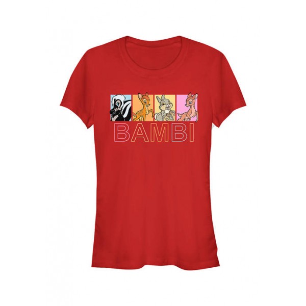 Bambi Junior's Licensed Disney Bambi Characters Box Up T-Shirt