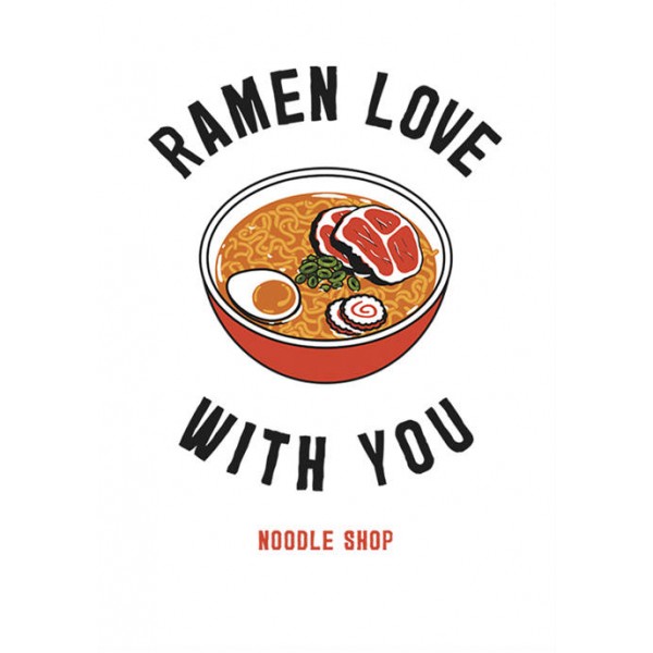 Fifth Sun Junior's V-Line Ramen Love Graphic T-Shirt
