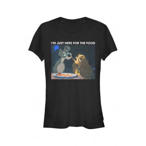 Lady and the Tramp Junior's Licensed Disney Lady Tramp Meme T-Shirt 