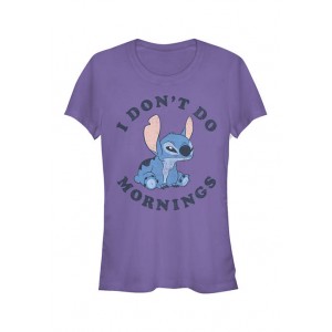 Lilo and Stitch Junior's Licensed Disney Stitch Mornings T-Shirt