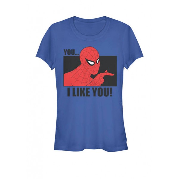 Marvel™ Spider-Man You... I Like You! Vintage Portrait Panel Short Sleeve Graphic T-Shirt