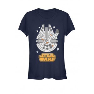 Star Wars® Millennium Falcon Simple Stars Graphic Short Sleeve T-Shirt 