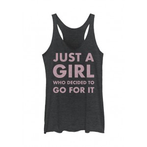 V-Line Junior's Just A Girl Graphic Tank 