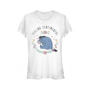 Winnie the Pooh Junior's Licensed Disney Eeyore Flowers T-Shirt 