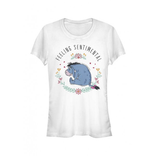 Winnie the Pooh Junior's Licensed Disney Eeyore Flowers T-Shirt
