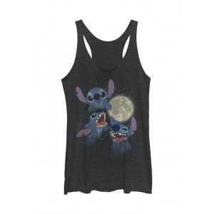 Lilo and Stitch Junior's Licensed Disney Three Stitch Moon Tank Top 