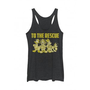 Mickey Classic Junior's Licensed Disney Thanks Firefighters Tank Top 
