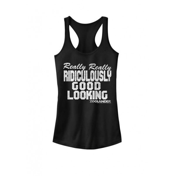 Zoolander Really Really Ridiculously Good Looking Quote Racerback Graphic Tank