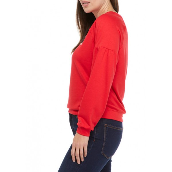 New Directions® Studio Women's Drop Shoulder Graphic Sweatshirt