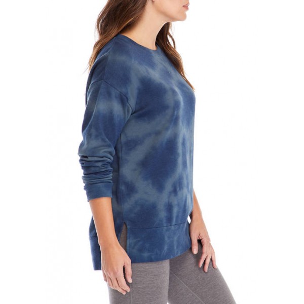New Directions® Studio Women's Long Sleeve Slouchy Raglan Tunic Pullover