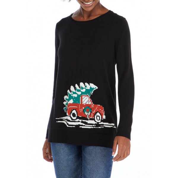 Kim Rogers® Women's Christmas Tree Truck Sweater