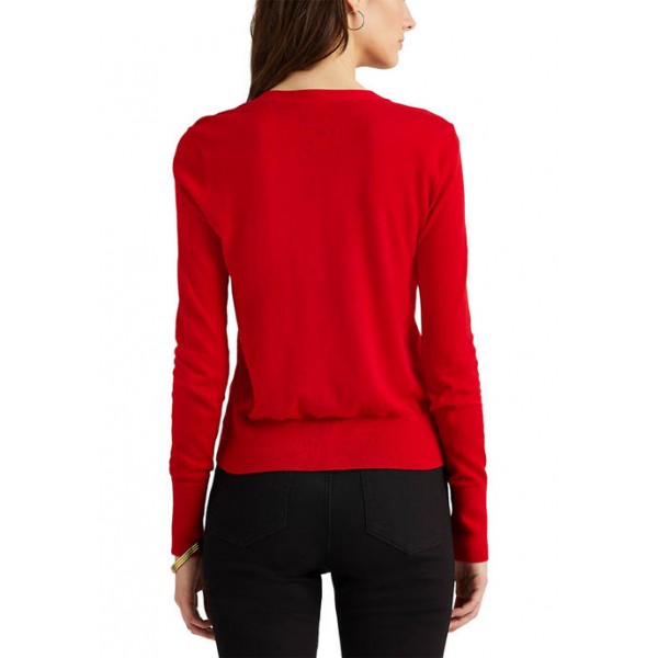 Lauren Ralph Lauren Cotton-Modal Cardigan Sweater