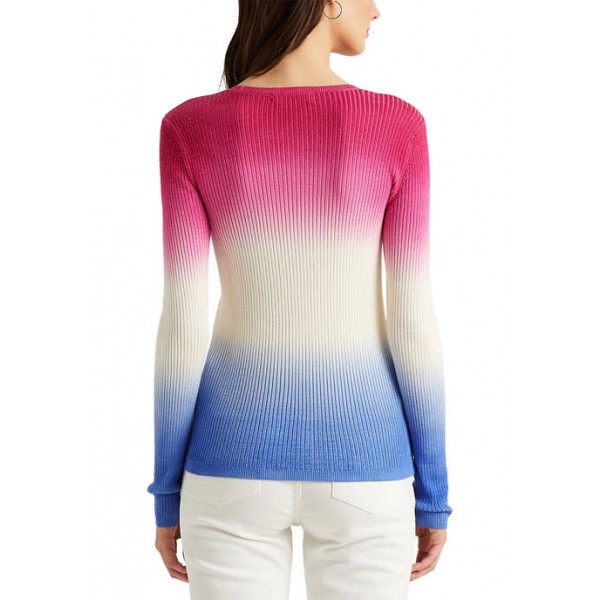 Lauren Ralph Lauren Dip-Dyed Ribbed Sweater
