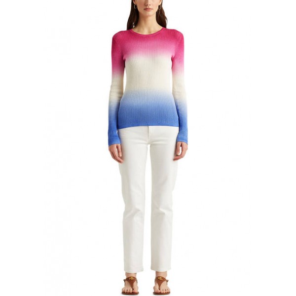 Lauren Ralph Lauren Dip-Dyed Ribbed Sweater