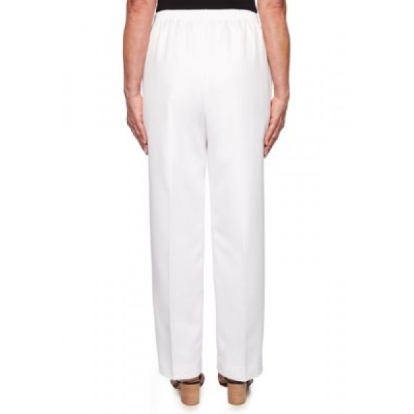 Alfred Dunner Petite In The Navy Proportion Medium Pants