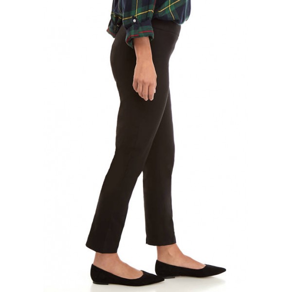 Crown & Ivy™ Women's Pull On Tech Stretch Solid Pants