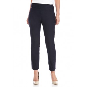 Kim Rogers® Women's Luxe Pull On Straight Leg Pants with Short Inseam 