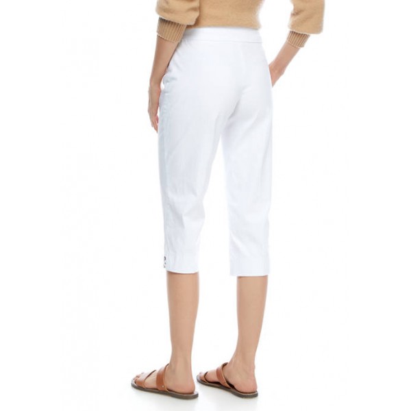 Ruby Rd Women's Pull On Solar Millennium Capri Pants with Criss Cross Hem